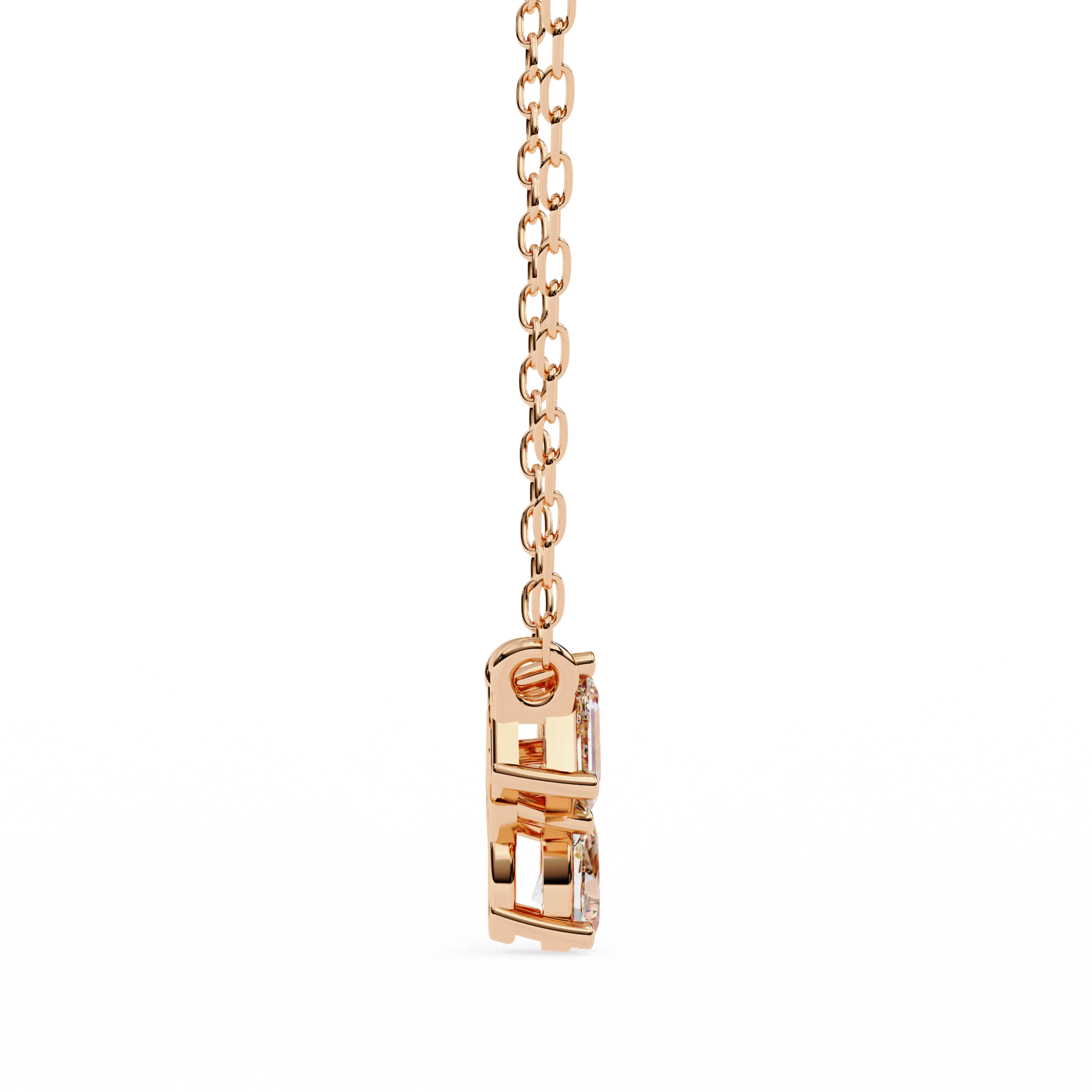 Solitairekart 0.93ct Trio Mixed-Cut Natural Diamond Cluster Pendant-HI Color, VS-SI Clarity